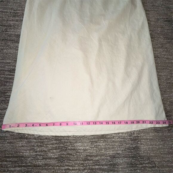 American Eagle Women's XS Ivory Maxi Skirt Elastic Waist Long Lined - Picture 10 of 14